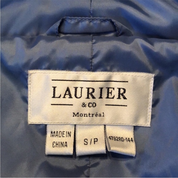 💙 Laurier & Co, Silky comfy lightweight puffer jacket snaps close 🇨🇦 - Picture 6 of 15
